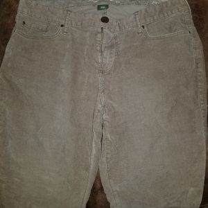 Eddie Bauer tan colored curvy bootcut corduroy
